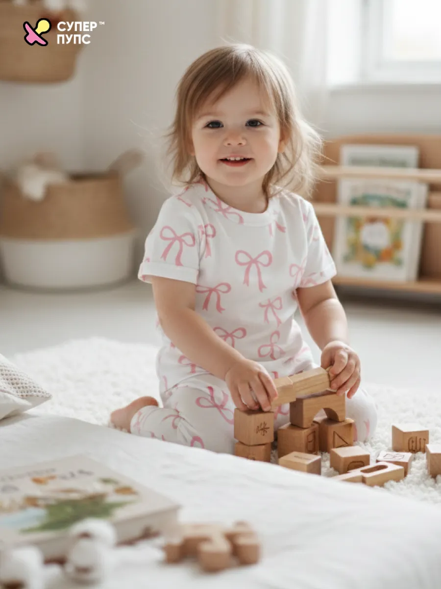 Футболка 4 шт Супер Пупс нбр/4пр/футб/КН/2026/девочка - фото 16