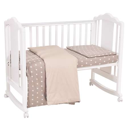 Комплект постельного белья Polini kids Звезды 3предмета Макиато