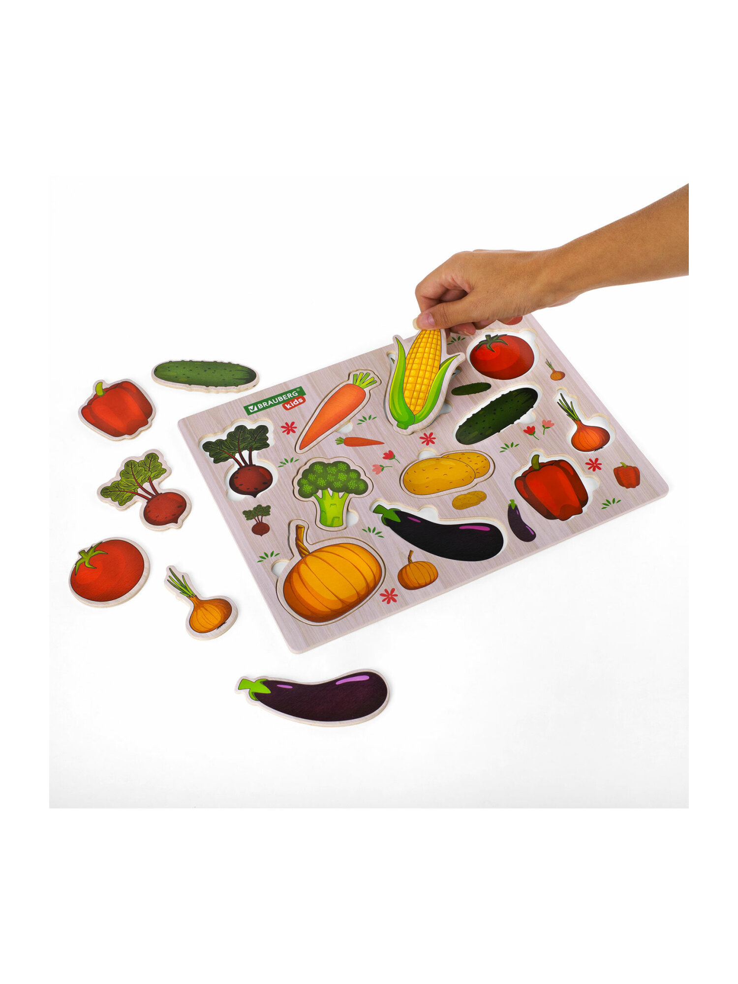 Игрушка Brauberg рамка-вкладыш овощи - фото 12