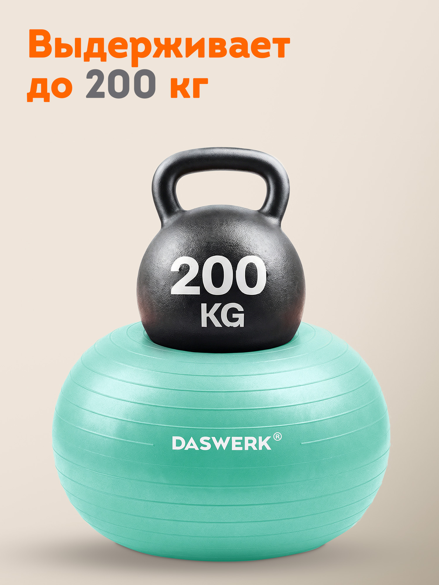 Фитбол DASWERK 65 см - фото 4