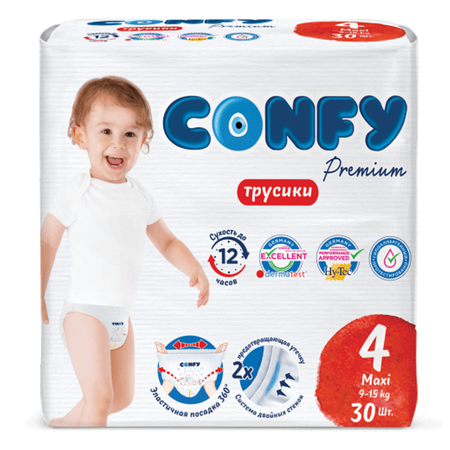 Трусики CONFY Premium 4 30 шт.