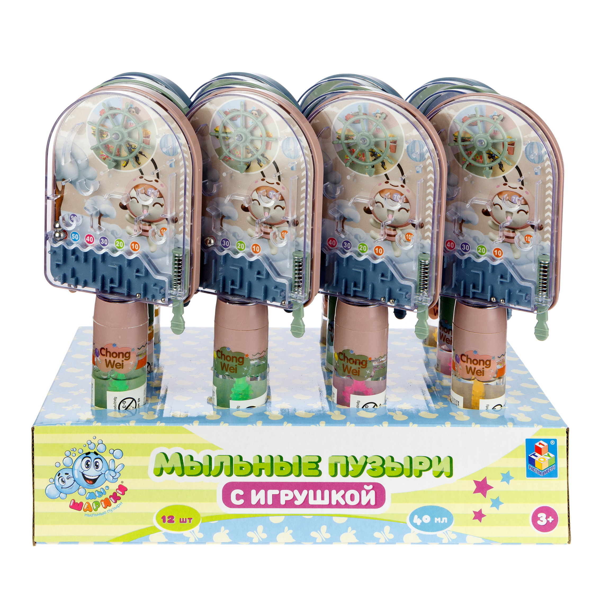 Мыльные пузыри 1TOY набор 12 штук - фото 10