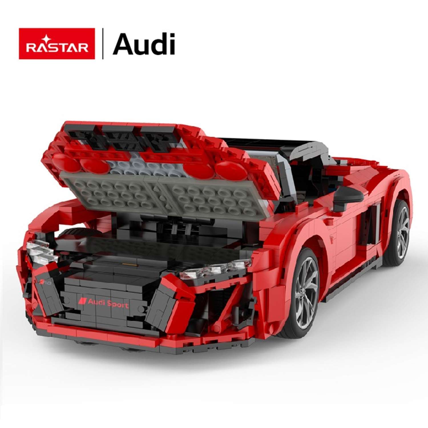 Конструктор Rastar Audi R8 Spyder блочный - фото 7