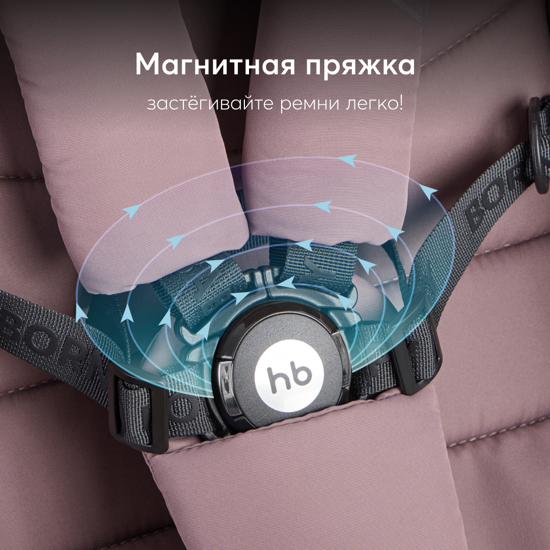 Коляска прогулочная Happy Baby Luna розовый - фото 5