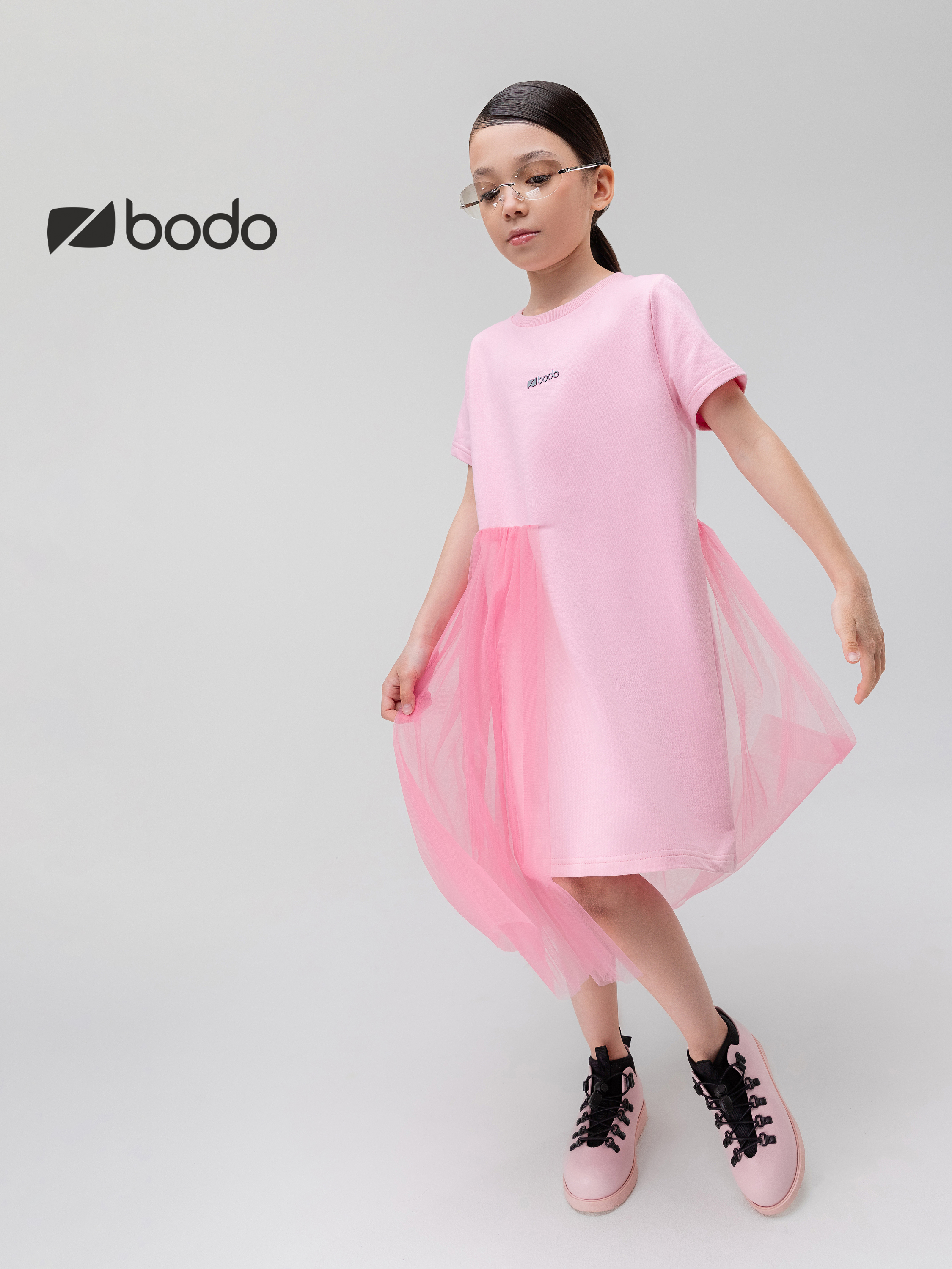 Платье Bodo 18-192MD_розовый - фото 3