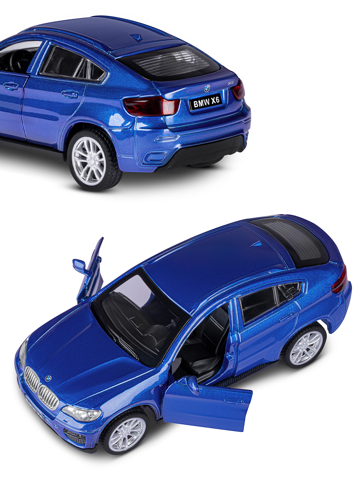 Внедорожник АВТОпанорама BMW X6 1:43 JB1251253 - фото 9