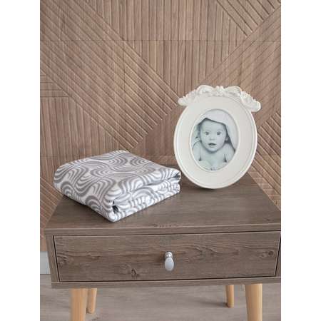 Плед для новорожденных Baby Nice Ракушки 100х140 серый