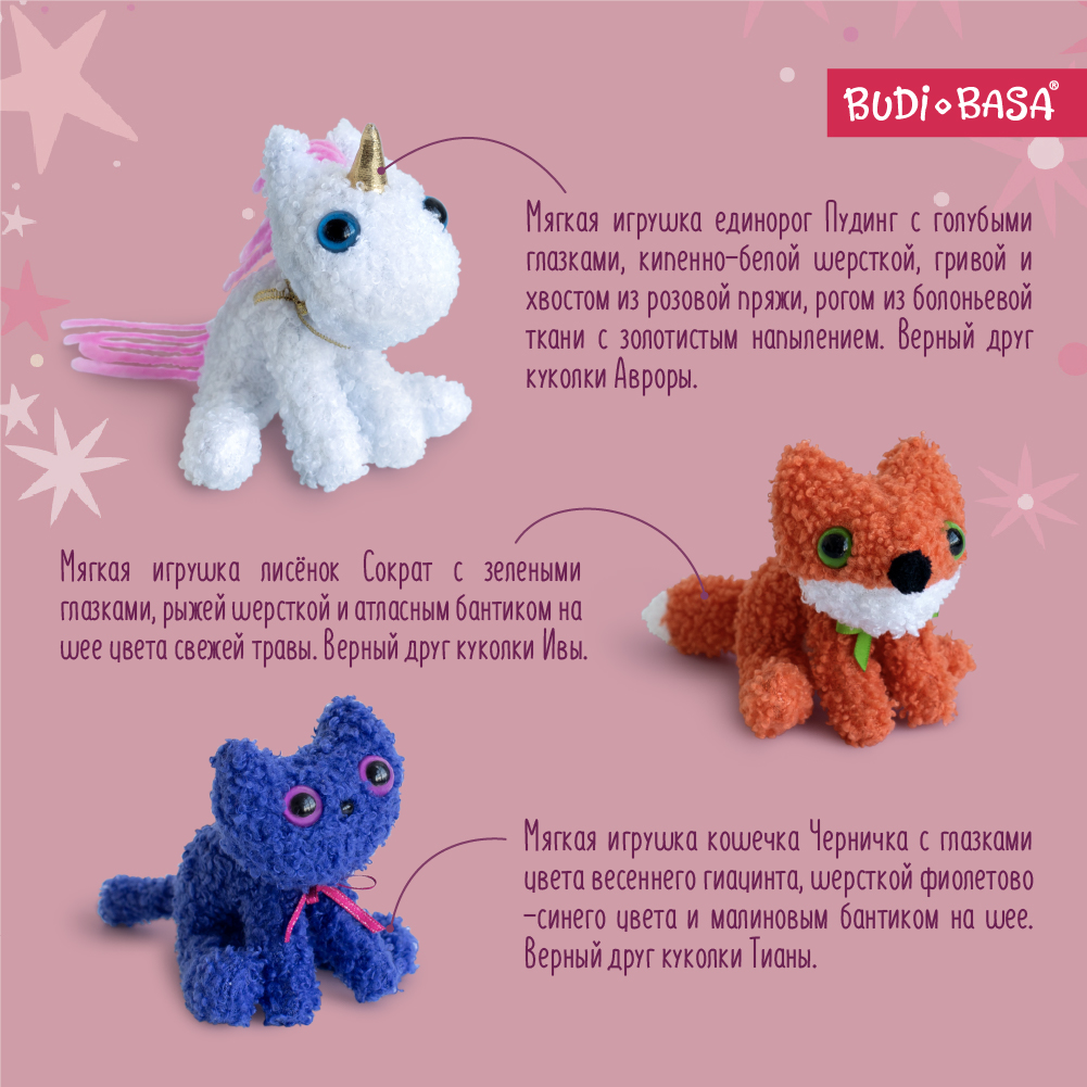 Игрушка мягкая BUDI BASA единорог 10 см - фото 3