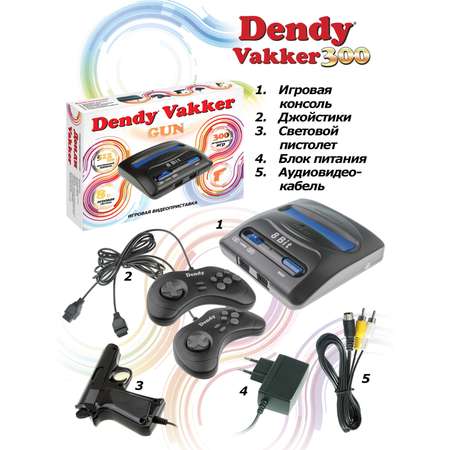 Игровая приставка Dendy Dendy Vakker 300 игр