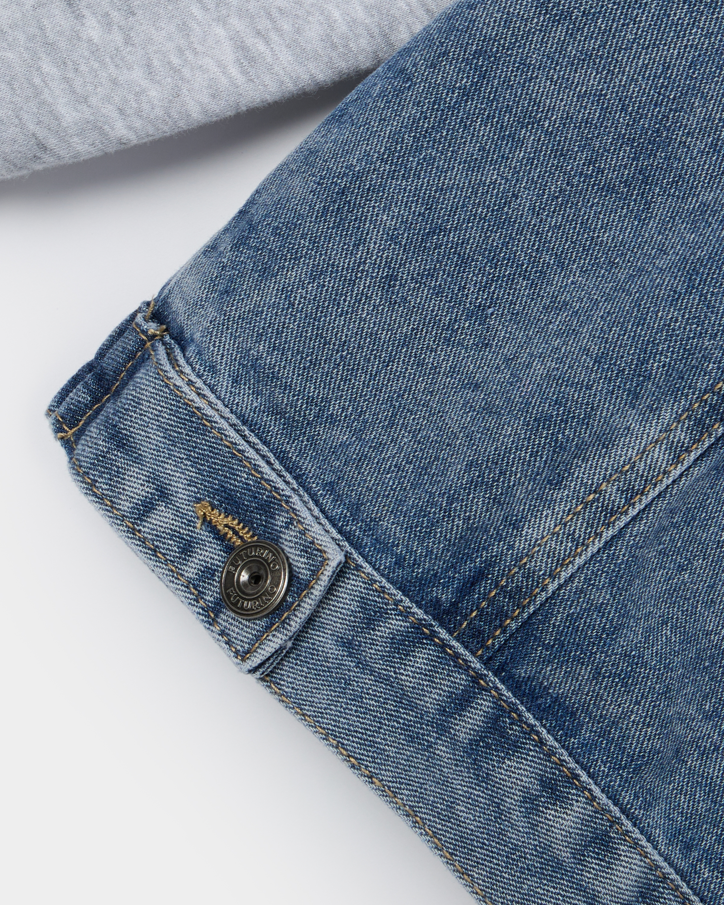 Джинсовая куртка Futurino S26FU1-B434tb-66GG - фото 4