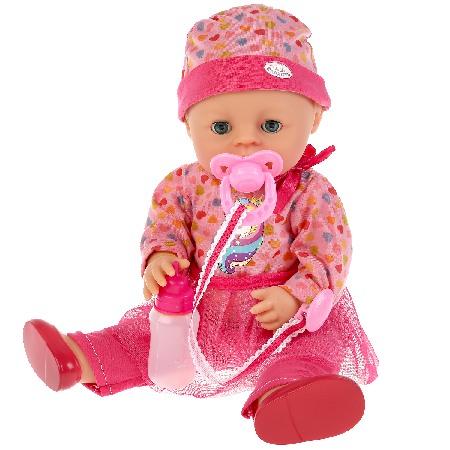 Кукла пупс Карапуз высота 40 см 296053 - фото 5