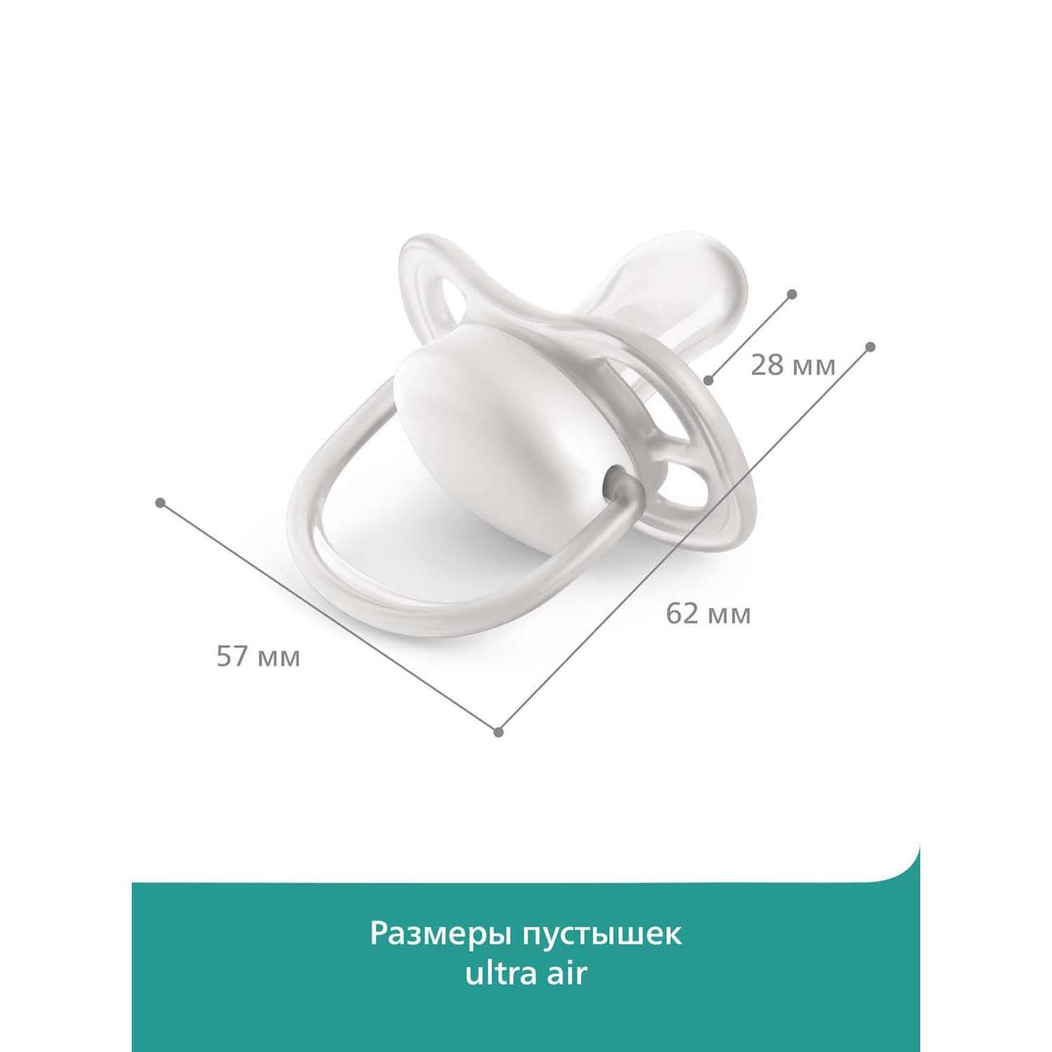 Пустышка Philips Avent ортодонтическая от 6 мес. 2 шт. - фото 7