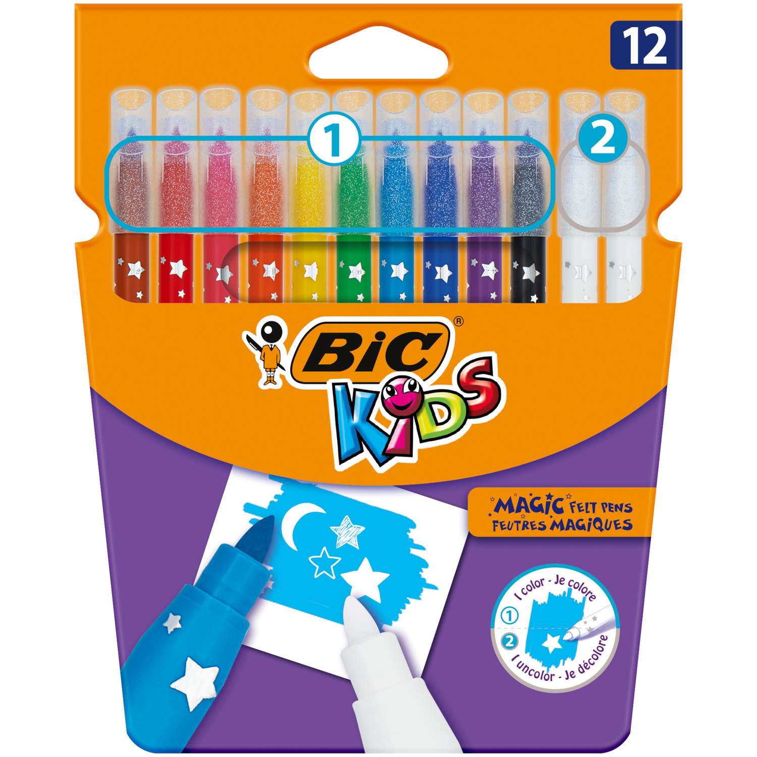 Фломастеры BIC Kids 12 цв. - фото 2