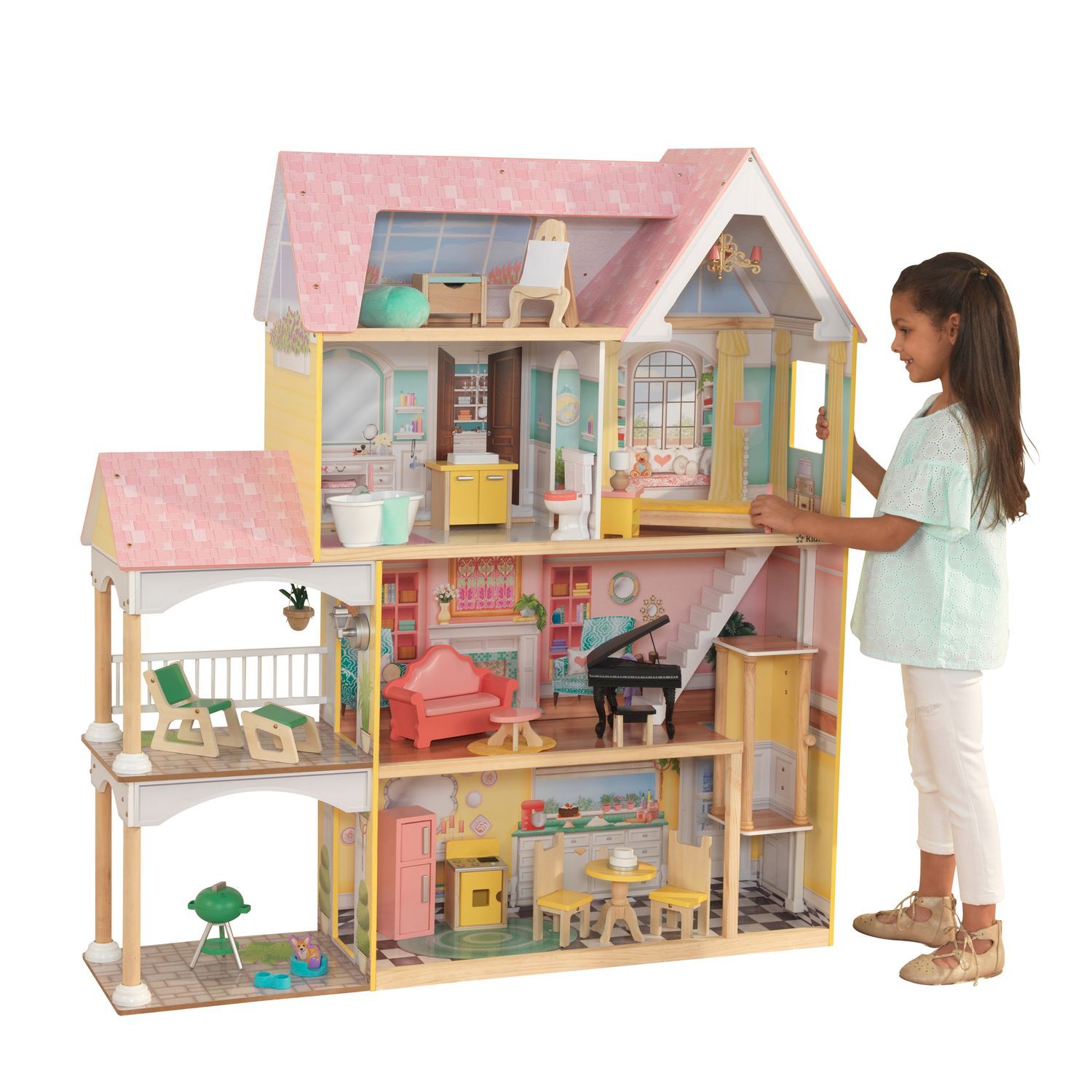 Домик для кукол KidKraft с мебелью 65958_KE - фото 3