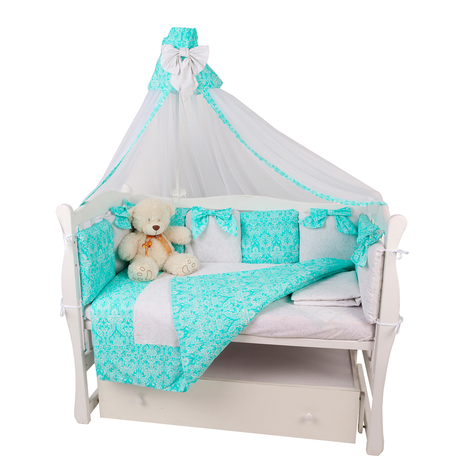 Комплект постельного белья Amarobaby Элит Premium 7 предм. - фото 6