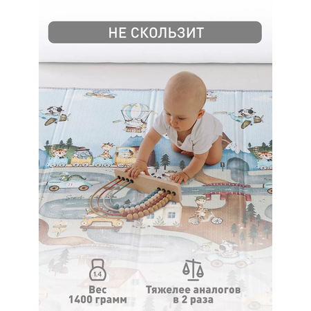 Коврик детский METOMI детский для ползания складной