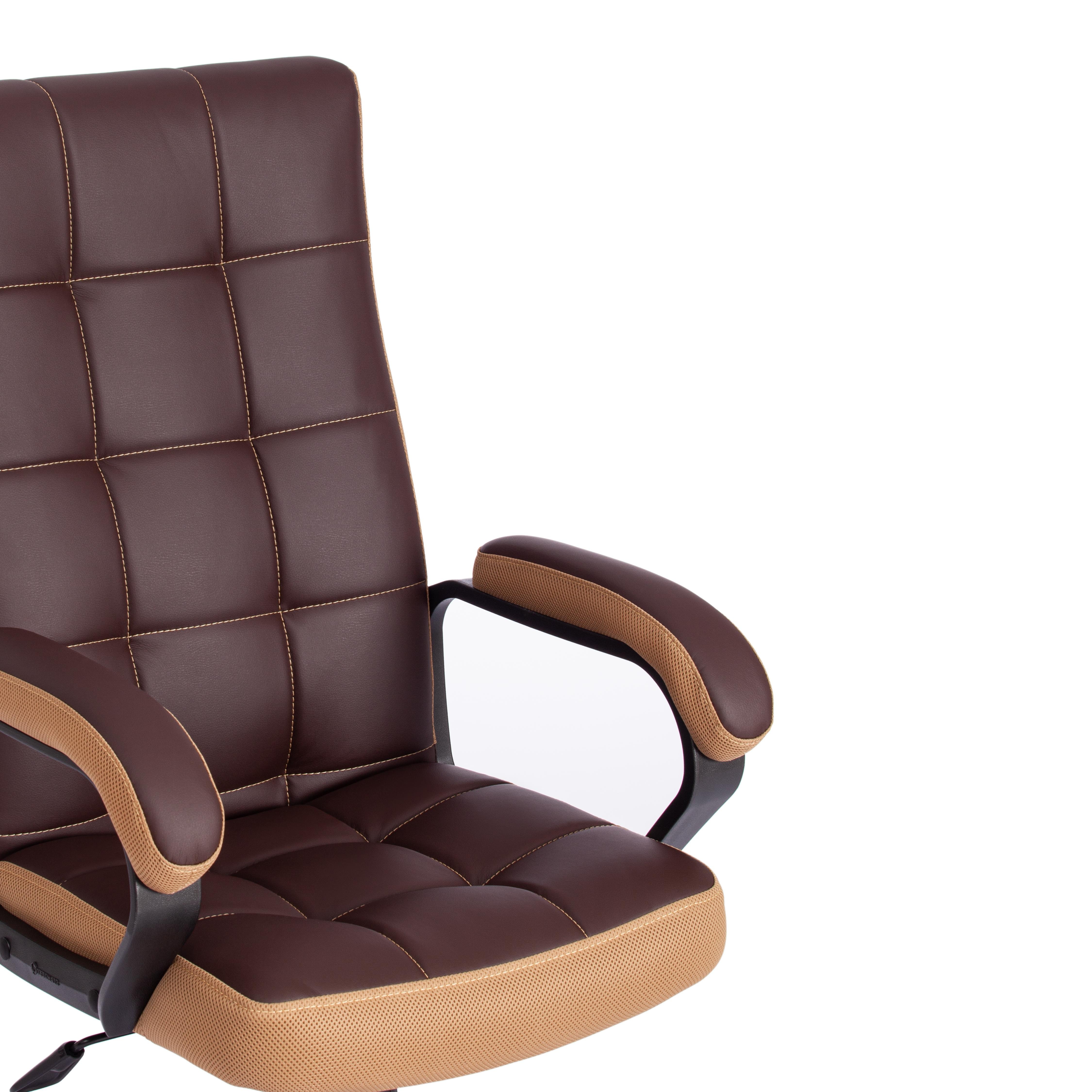 Компьютерное кресло TETCHAIR Тренди коричневый/бронзовый - фото 11