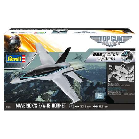 Модель для сборки Revell Американский палубный истребитель-бомбардировщик Ф/A-18E Хорнет Toп Ган easyclick