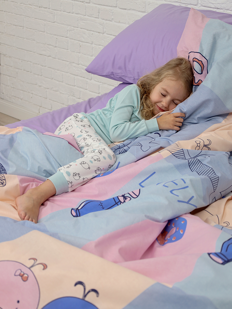 Комплект постельного белья BRAVO kids dreams Киты простыня на резинке полутораспальный 3 предм. - фото 4