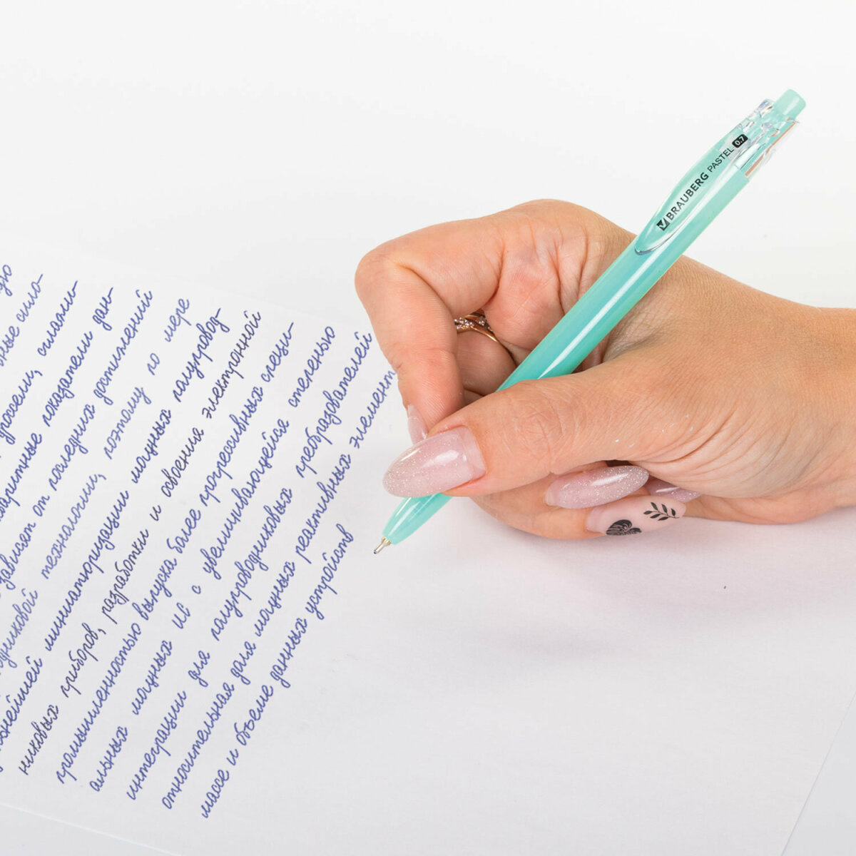 Ручка шариковая Brauberg 5 шт. - фото 10