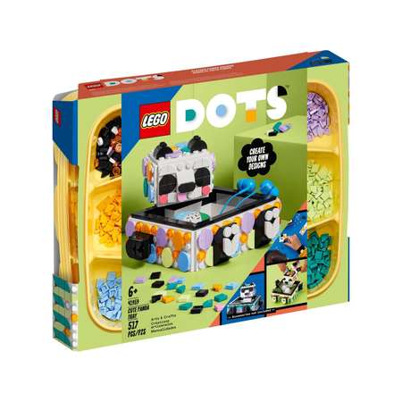 Конструктор LEGO DOTS Cute Panda Tray блочный
