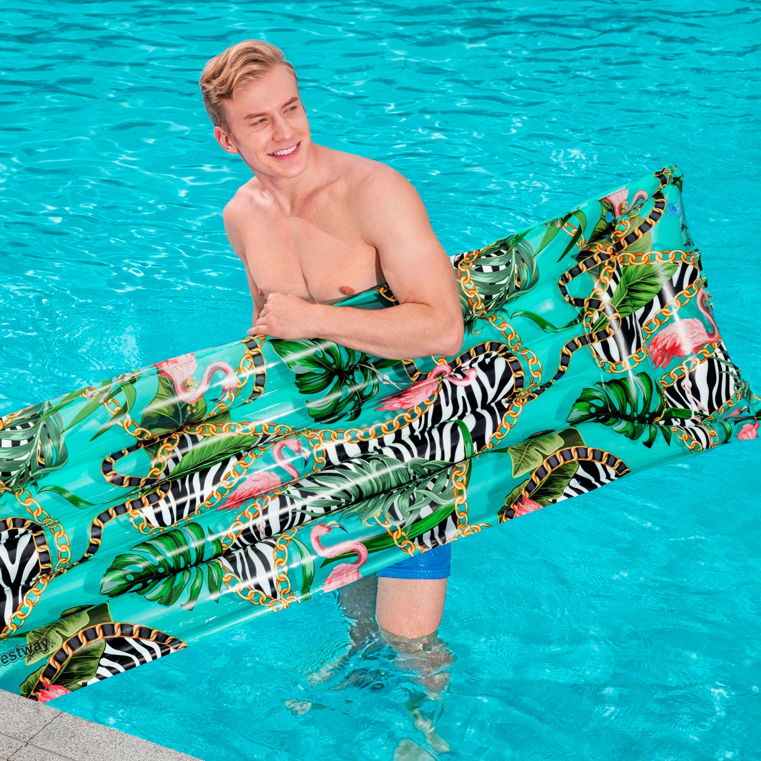 Матрас для плавания Bestway Цветочная фантазия 183х69 см - фото 6