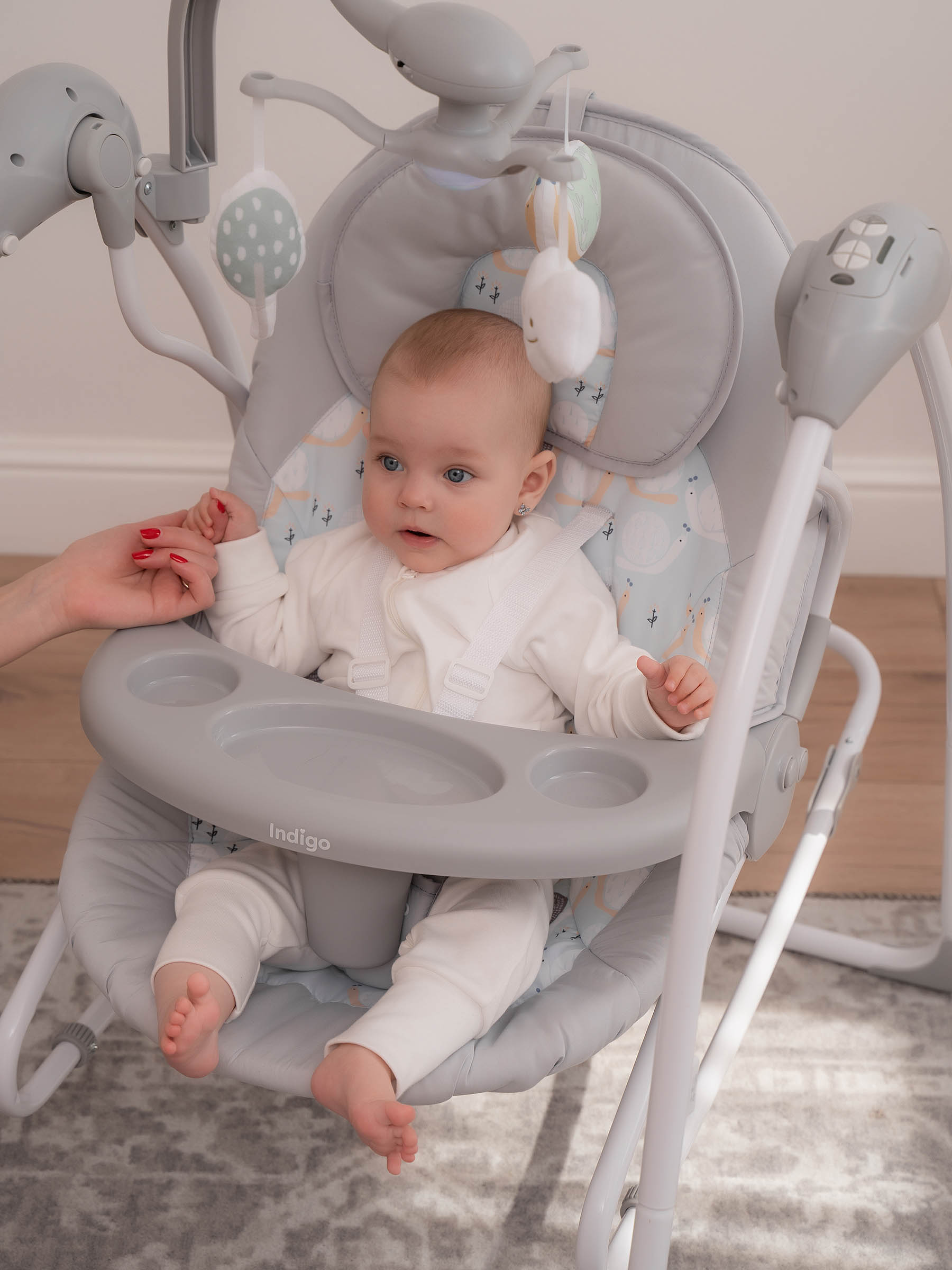 Качели Indigo FRESH голубой - фото 21