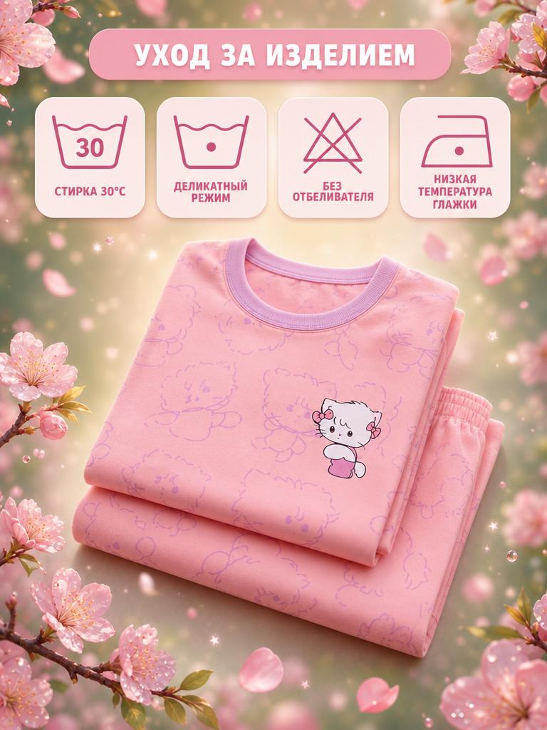 Пижама Bambooland summerlongpants_cat - фото 7