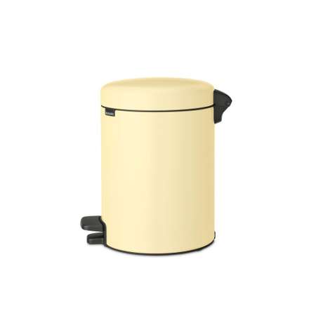 Бак мусорный Brabantia NewIcon с педалью ванильно-желтый 5л 233784