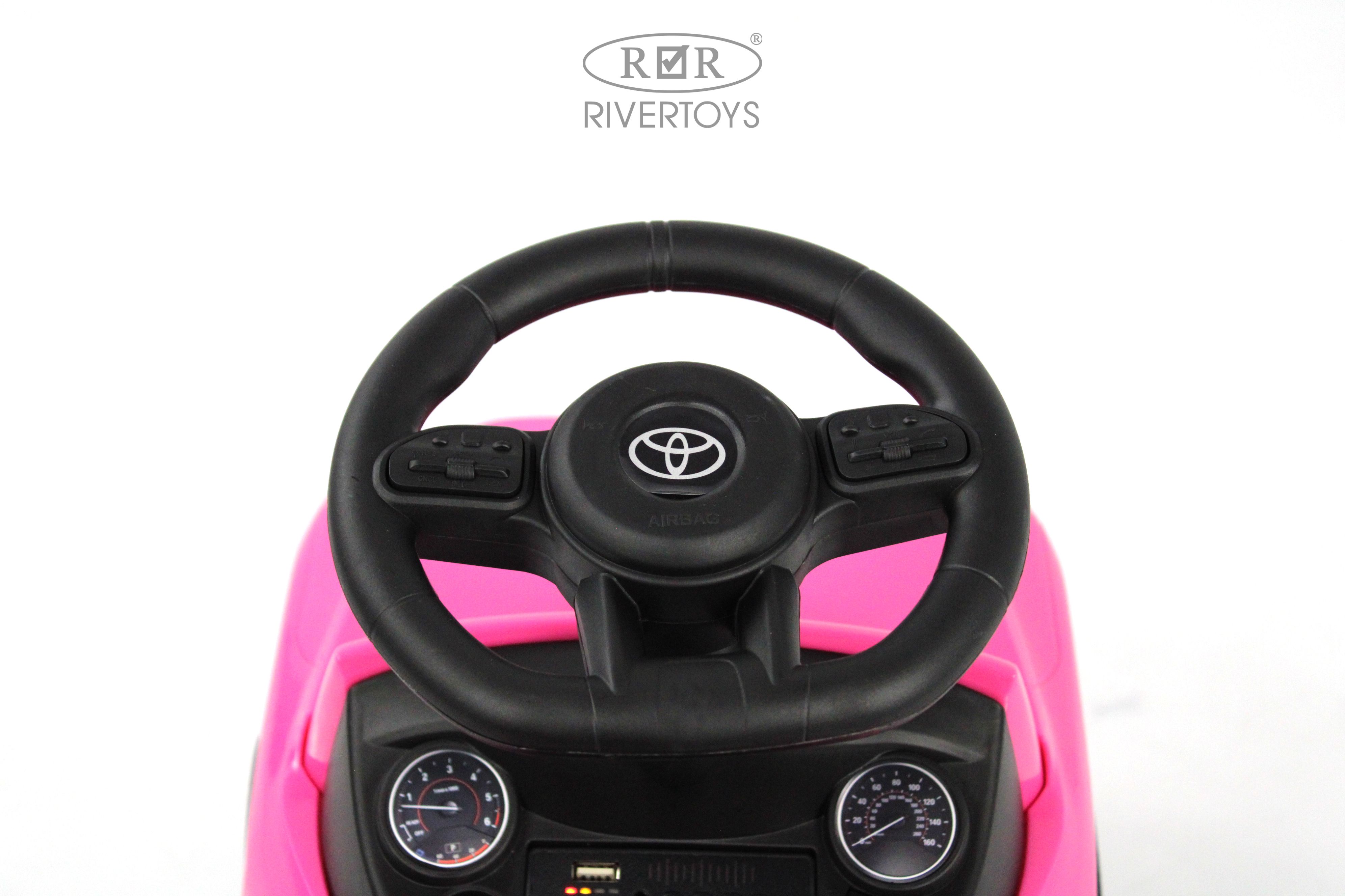 Каталка RIVERTOYS Z002ZZ-D-PINK розовый - фото 11
