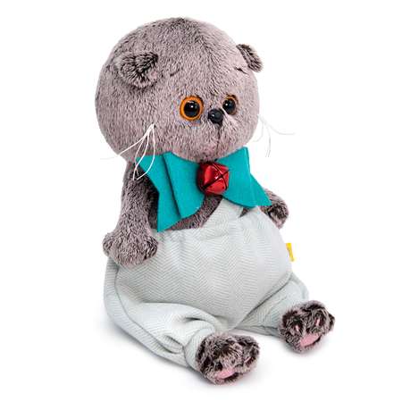 Мягкая игрушка BUDI BASA Басик Baby в шортиках и банте с колокольчиком 20 см BB-076