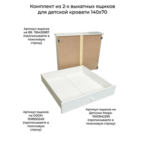 Детская кровать Moms charm с бортиком 140 на 70см (белый/венге)
