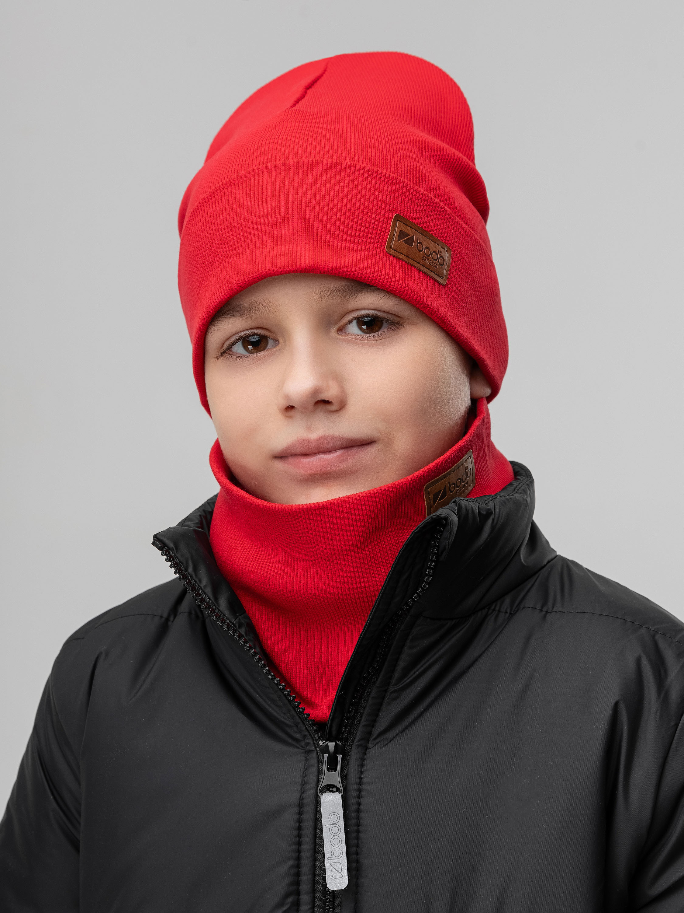Шапка и снуд Bodo 13-201MU_красный - фото 1