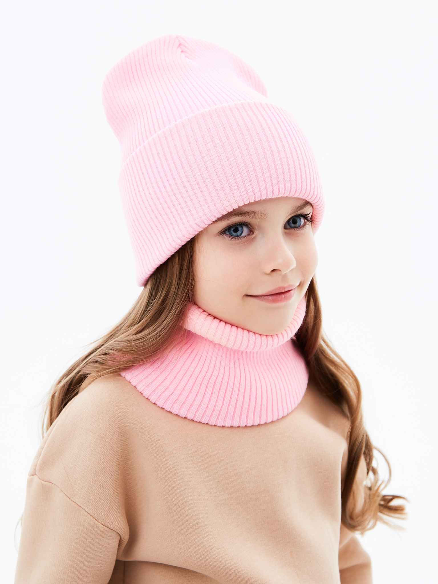 Шапка и снуд KUBRIO KU-H-72-lopataG-Lpink - фото 6