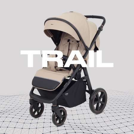 Коляска прогулочная MOWbaby Trail бежевый