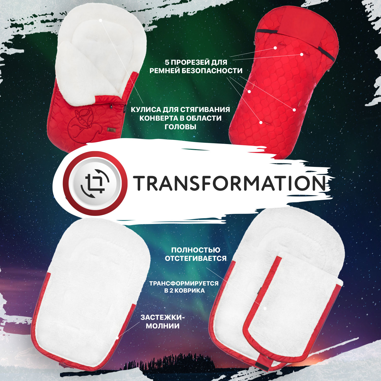 Конверт в коляску Nuovita Polare Bianco - фото 7