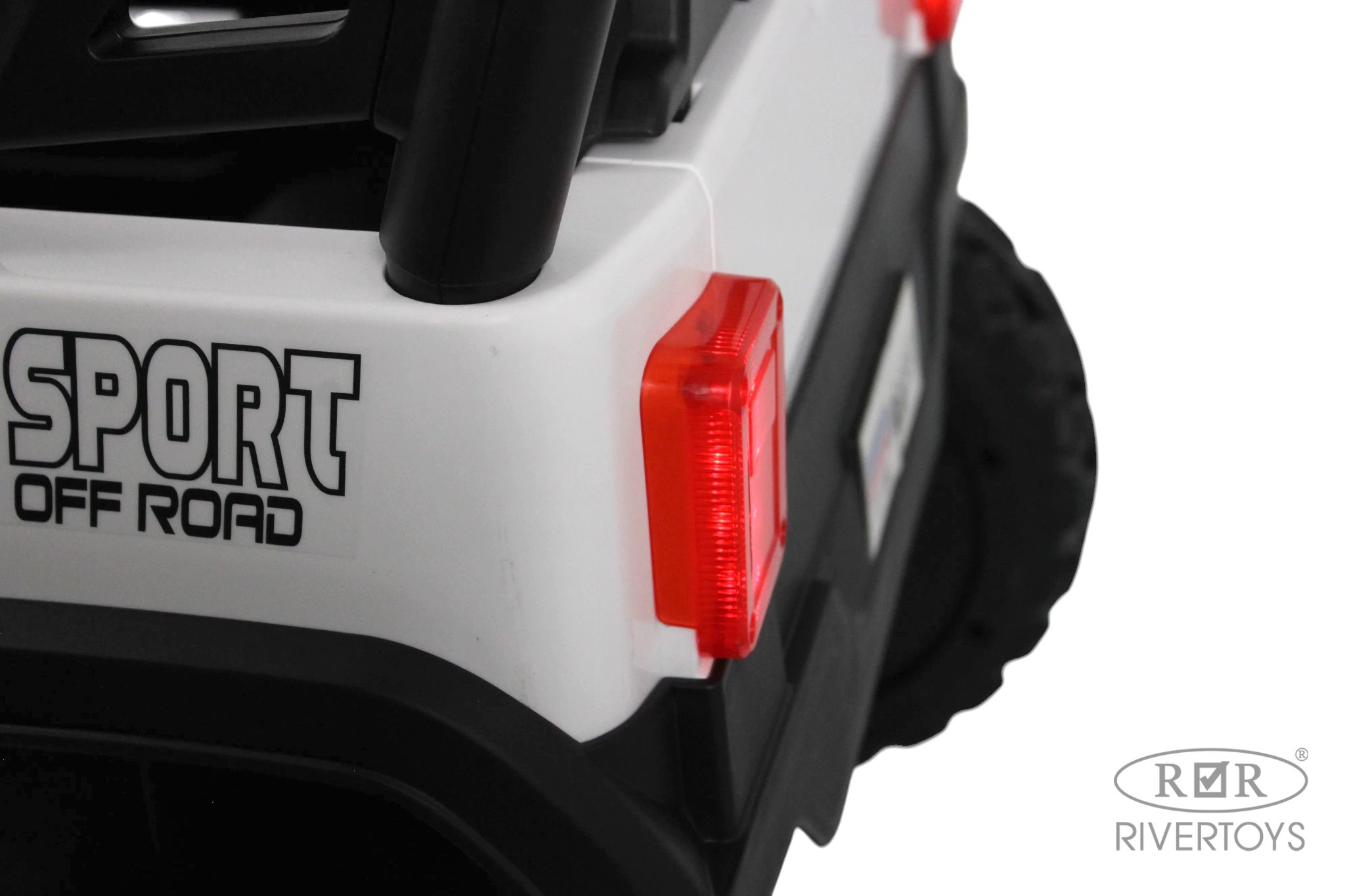 Электромобиль RIVERTOYS М555БХ-NEW-WHITE С пультом ДУ - фото 8