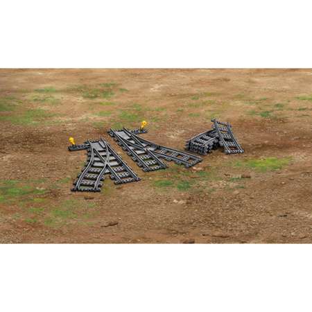 Конструктор LEGO City Trains Железнодорожные стрелки блочный
