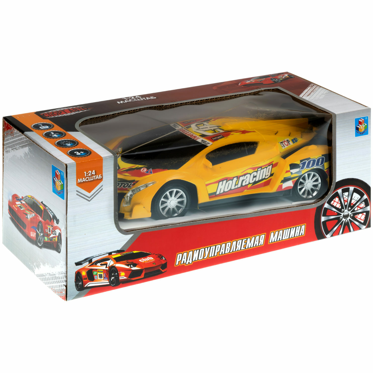 Автомобиль РУ 1TOY Спорткар 1:24 - фото 11