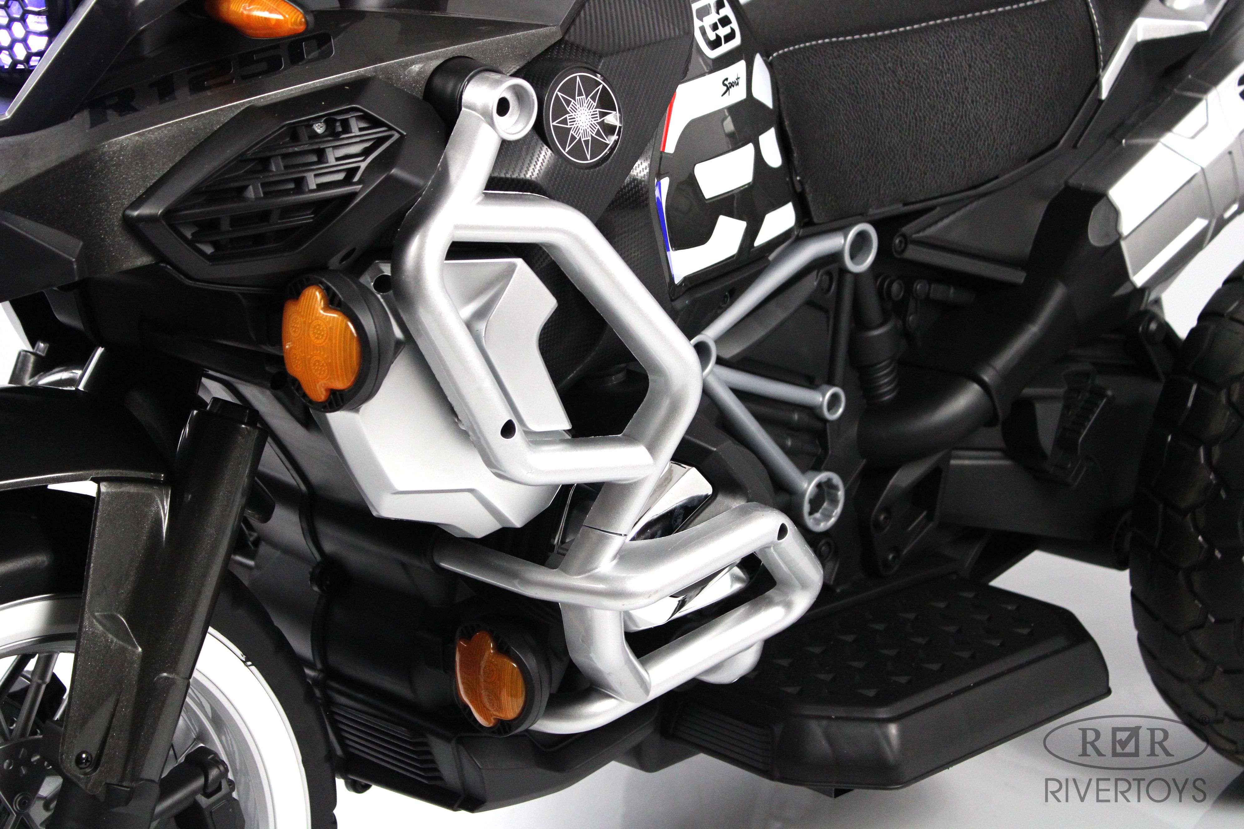 Электромотоцикл RIVERTOYS М111БХ-BLACK - фото 9