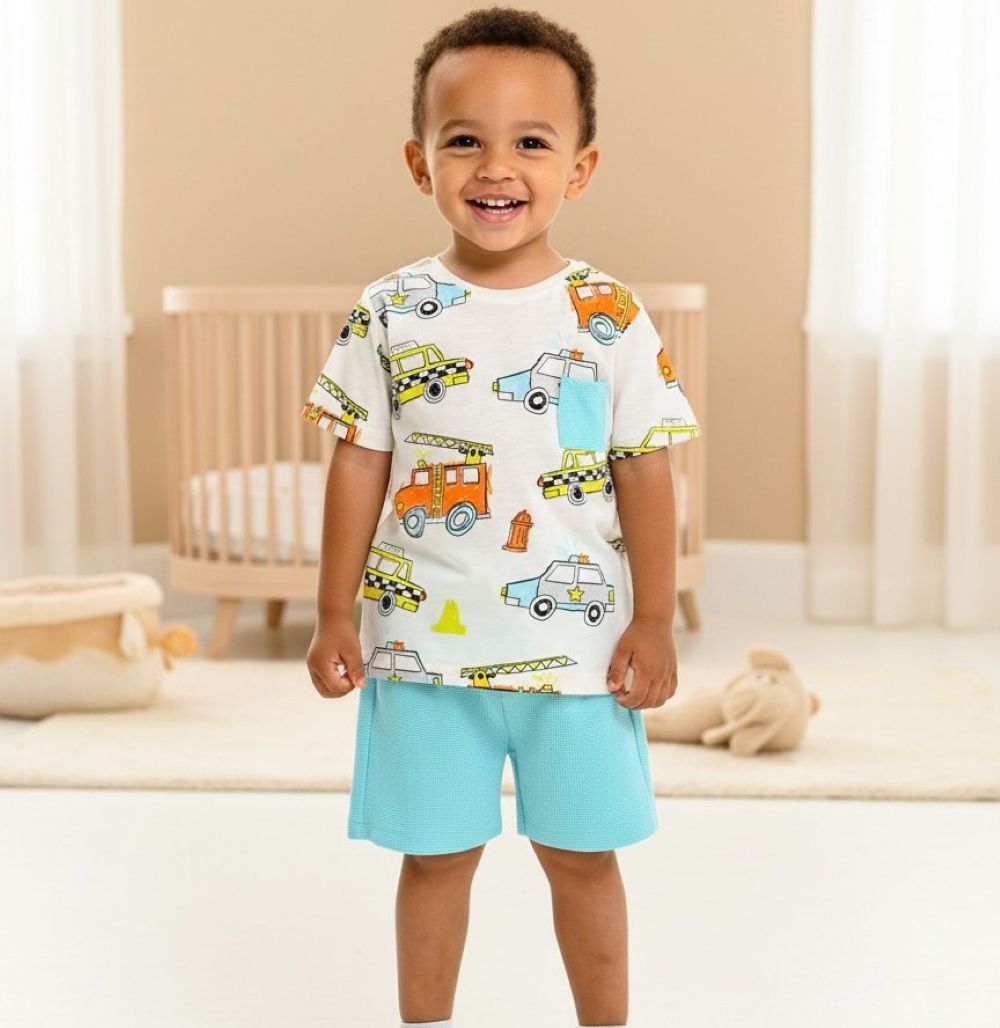 Изображение товара Комплект футболка и шорты Deiko Baby 74 для малышей летний из натурального хлопка