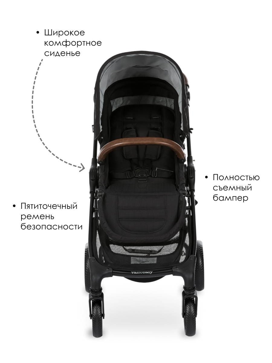 Коляска 2в1 Valco baby Snap Ultra Trend / Night черный - фото 6