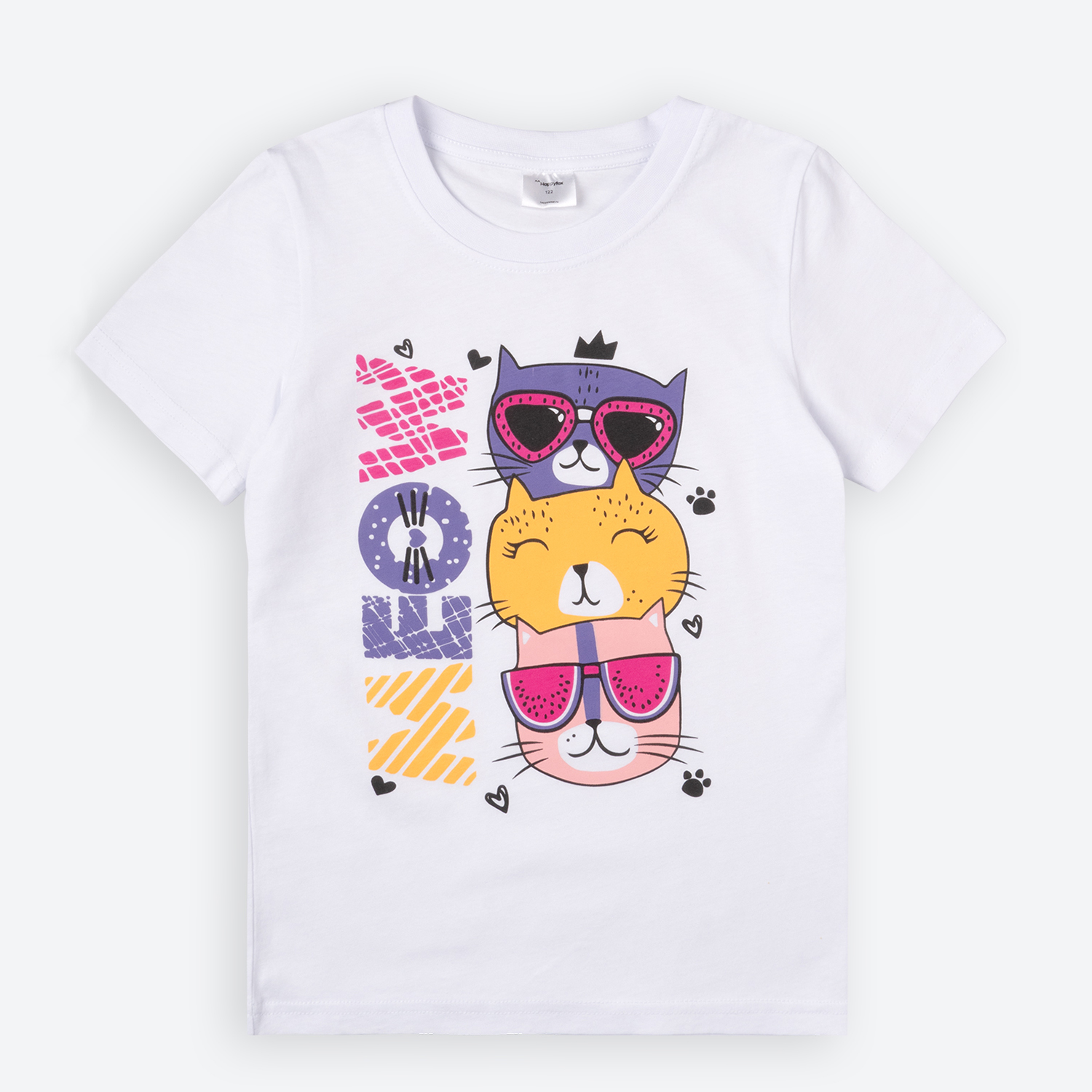 Футболка HappyFox HF55011Mmeow.белый - фото 9