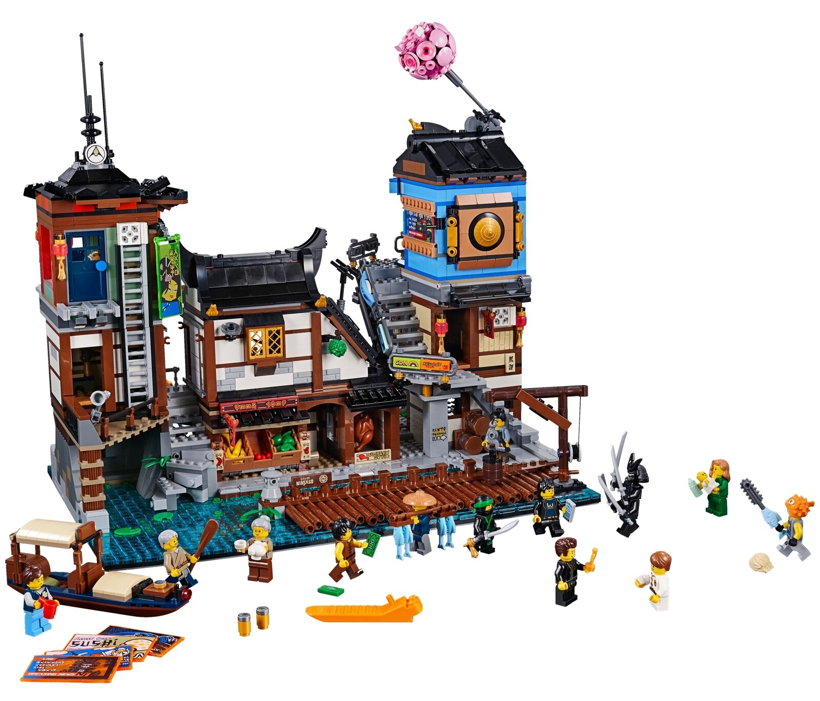 Конструктор LEGO NINJAGO Порт Ниндзяго Сити 70657 2028 дет. - фото 1