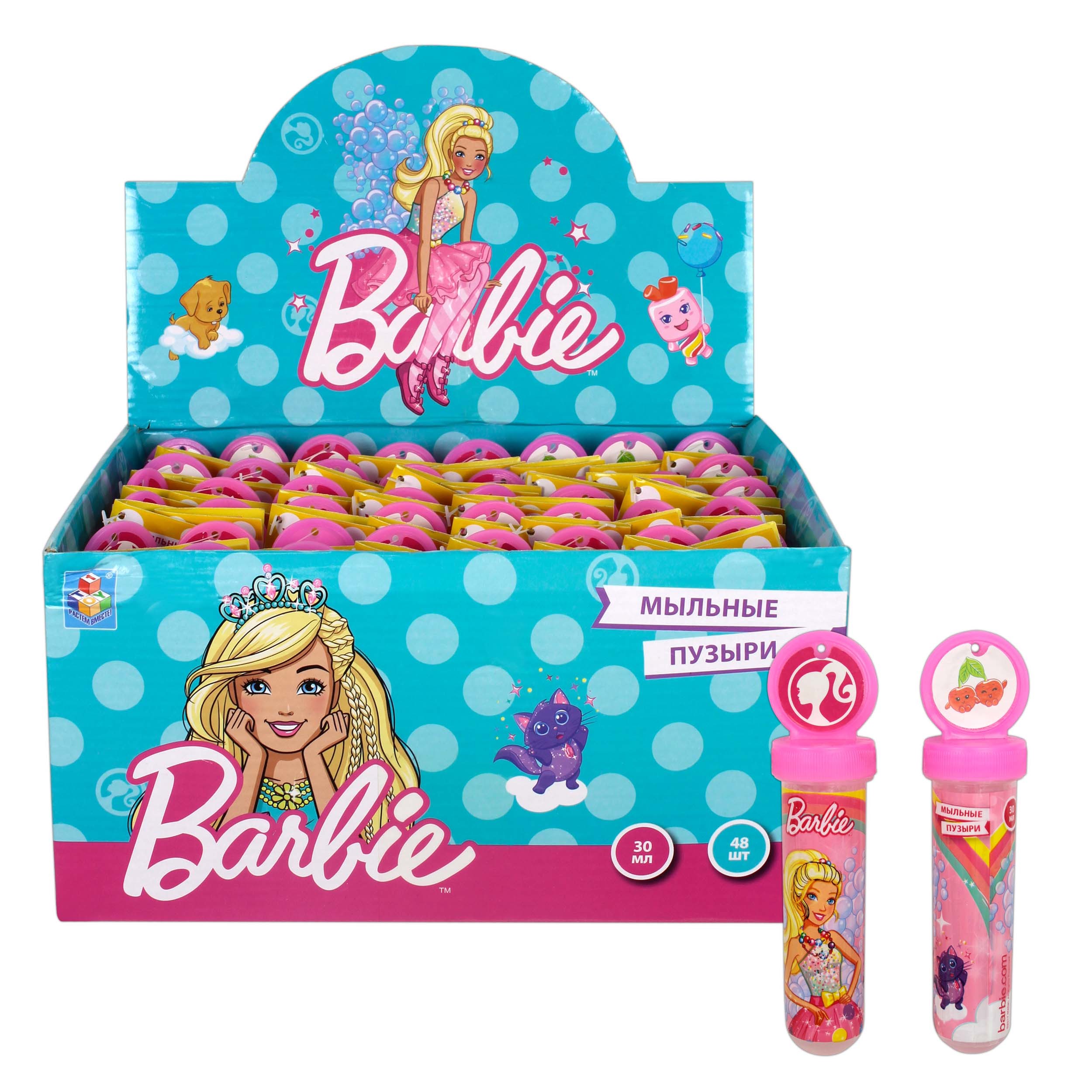Мыльные пузыри 1TOY Barbie 30мл - фото 3