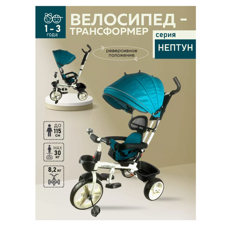 Трехколесный велосипед Velobibi 10 дюймов