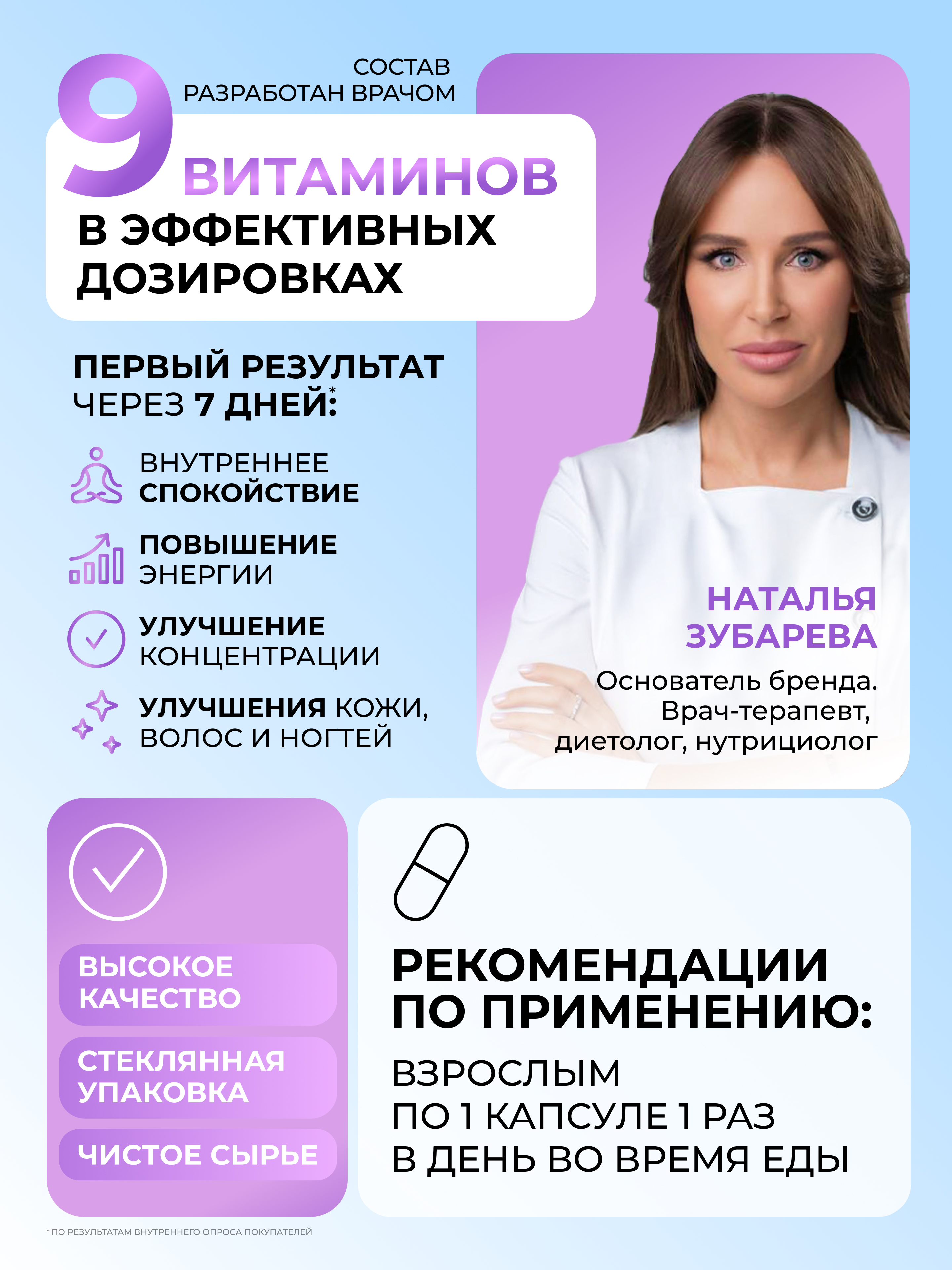 Витамины группы B Dr. Zubareva 300 мг 60 капсул - фото 4