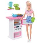 Кукла модельная Defa Lucy Повар с кухней высота 29 см