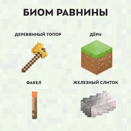 Игровой набор Minecraft Сундук Биом Равнины