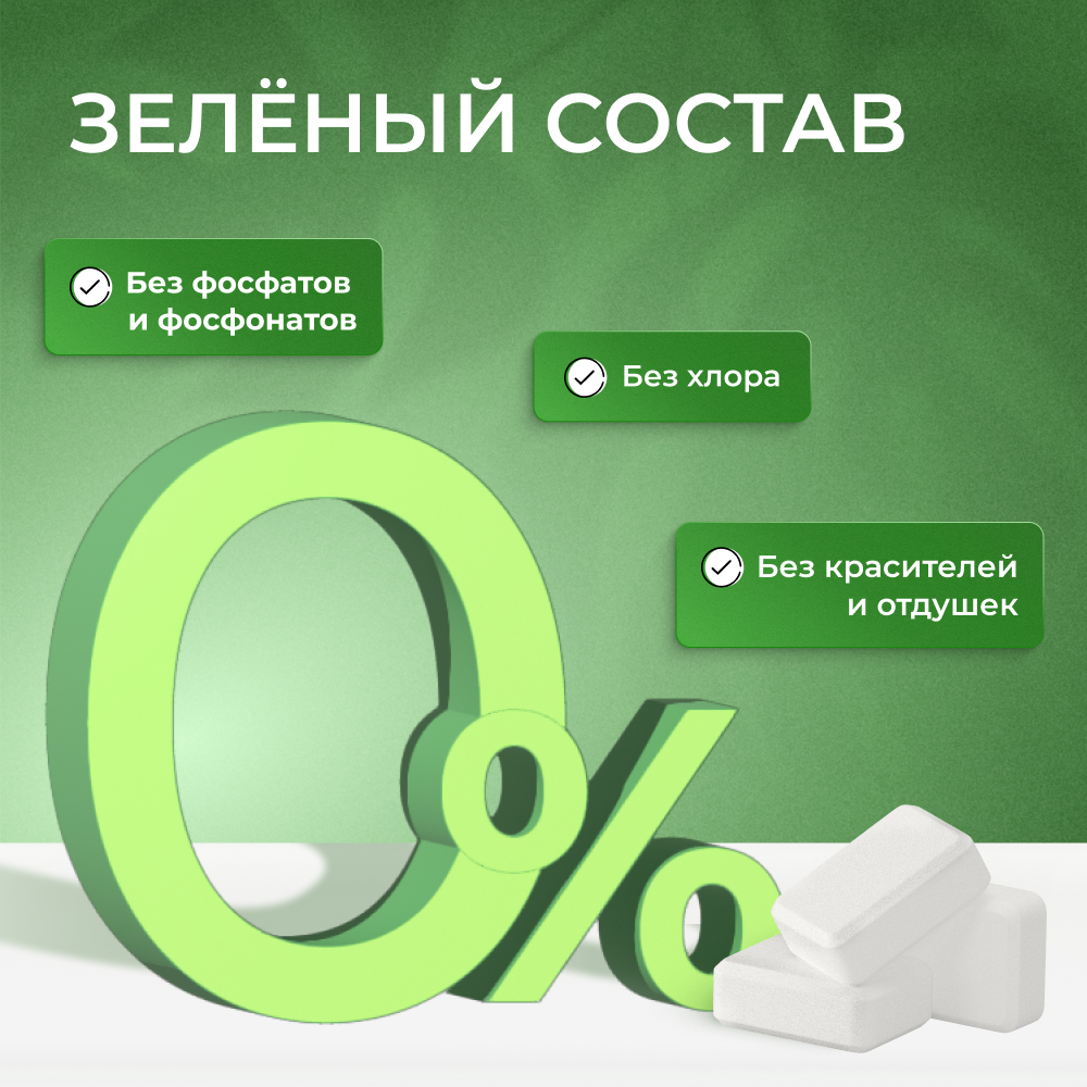Таблетки Filtero для посудомоечной машины бесфосфатные ECOline 107шт - фото 4